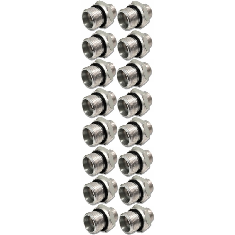 Straight nipples with a gasket for the distributor 7 sec 40l