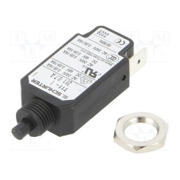 1 pcs x SCHURTER - 4400.0084 - Circuit breaker, Urated: 240VAC, 48VDC, 0.7A, SPST, Poles: 1, screw