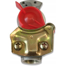 Red M22 hard pneumatic connector without valve