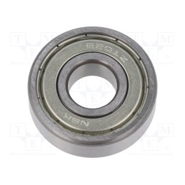 1 pcs x NSK - 6201 ZZ CM NSK - Bearing: ball, Øint: 12mm, Øout: 32mm, W: 10mm, bearing steel