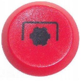 Round red PTO shaft push button switch