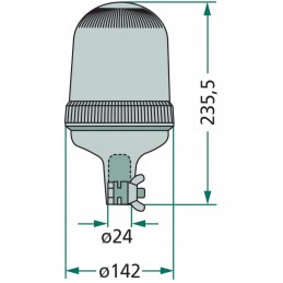 Bargain warning lamp rooster 207rla 94 12