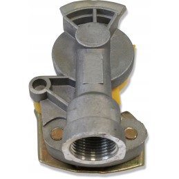 Yellow m22 pneumatic connector, hard, without valve