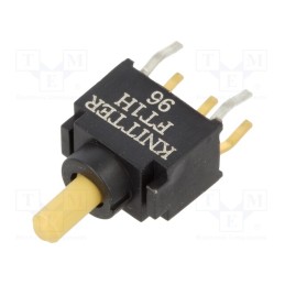 1 pcs x KNITTER-SWITCH - FT 1 H - Switch: toggle, Pos: 3, SP3T, (ON)-OFF-ON, 0.15A/28VDC, -40÷85°C