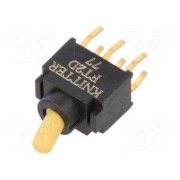 1 pcs x KNITTER-SWITCH - FT 2 D - Switch: toggle, Pos: 2, DPDT, ON-ON, 0.15A/28VDC, Leads: flat pin