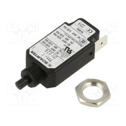1 pcs x SCHURTER - 4400.0039 - Circuit breaker, Urated: 240VAC, 48VDC, 0.2A, SPST, Poles: 1, screw