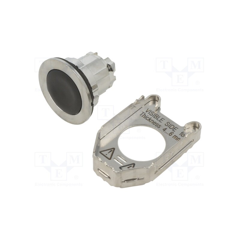 1 pcs x SCHNEIDER ELECTRIC - ZB4FA2 - Switch: push-button, 30mm, Stabl.pos: 1, black, none, IP66, -40÷70°C