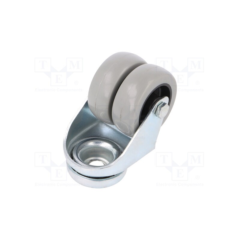 1 pcs x RADER - KMDA-PPU 50S - Transport wheel, Ø: 50mm, W: 36mm, H: 71mm, twin wheels,torsional