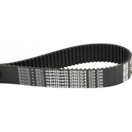 Omega end timing belt