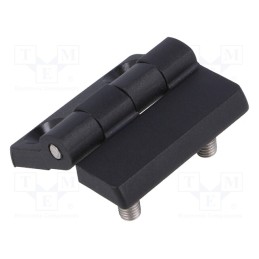 1 pcs x ROZTOCZE - 3.ZN60.103-07 - Hinge, Width: 40mm, polyamide, black, H: 40mm, with assembly stem