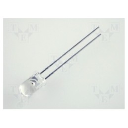 5 pcs x KINGBRIGHT ELECTRONIC - L-53SGC - LED, 5mm, green, 100÷300mcd, 30°, Front: convex, 2.2÷2.5V