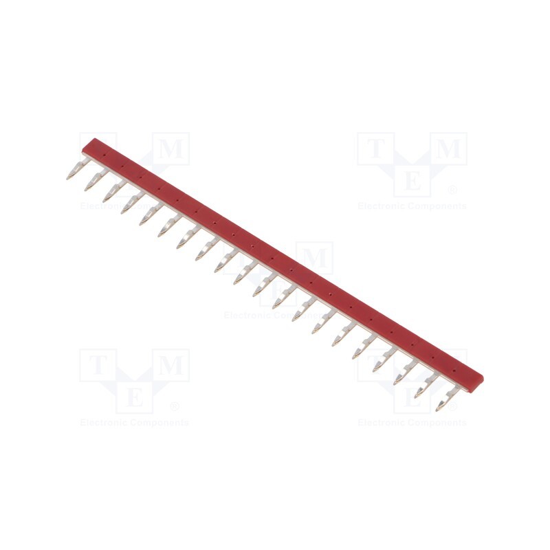 1 pcs x OMRON - PYDN-6.2-200R - Connection bridge, PIN: 20, 32A, Series: G2RV-ST, red