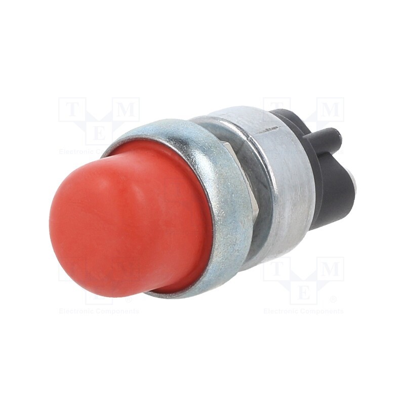 1 pcs x SWITCH COMPONENTS - SB-1B-DC-3-R - Switch: push-button, Pos: 2, SPST-NO, 60A/12VDC, red, Illumin: none
