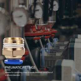 Pneumatic brass hose fittings, 10 pcs