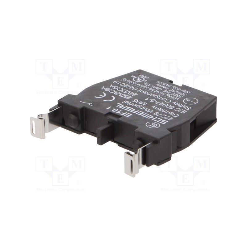 1 pcs x SCHMERSAL - EF10.1 - Contact block, 22mm, EF, -25÷80°C, IP20, front fixing, Contacts: NC
