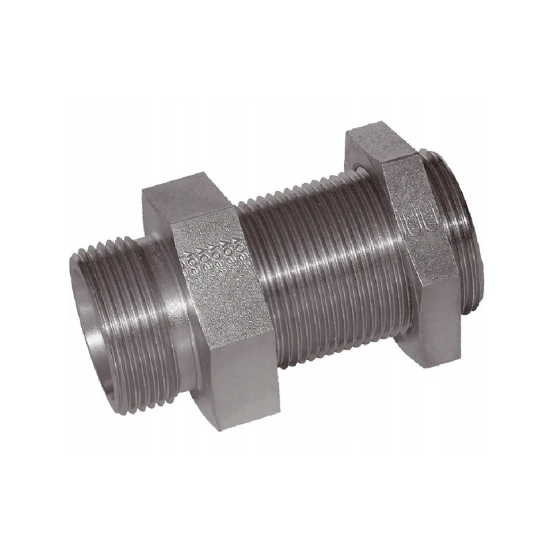 Gss12l straight bulkhead connector m18x1 5 12l