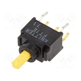 1 pcs x KNITTER-SWITCH - FT 1 E - Switch: toggle, Pos: 3, SP3T, ON-OFF-ON, 0.15A/28VDC, -40÷85°C, FT