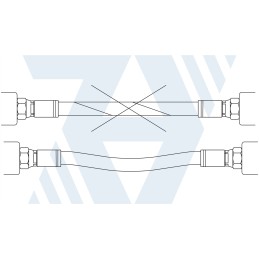 Hydraulic hose line AK DN20 M30 D 1450 215bar