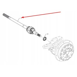 P5m31701113 right front axle drive shaft