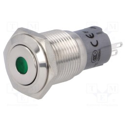 1 pcs x ONPOW - LAS2-GQF-11D/G24V/S-P - Switch: vandal resistant, Pos: 2, SPDT, 0.5A/220VAC, 1A/24VDC, IP65