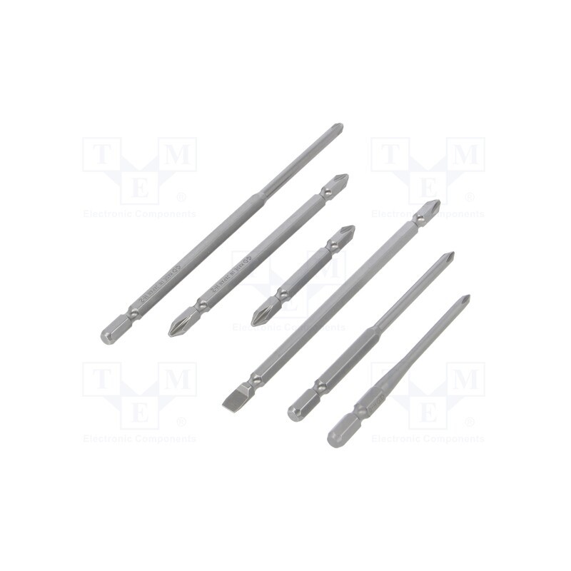 1 set x ENGINEER - DR-16 - Kit: screwdriver bits, Phillips,slot, Size: PH0,PH1,PH2,SL 6