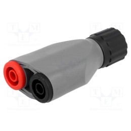 1 pcs x ELECTRO-PJP - 7043-IEC - Adapter, 3A, insulated, banana 4mm socket x2,BNC socket