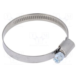 1 pcs x MPC INDUSTRIES - D2040 - Worm gear clamp, W: 9mm, Clamping: 40÷60mm, chrome steel AISI 430