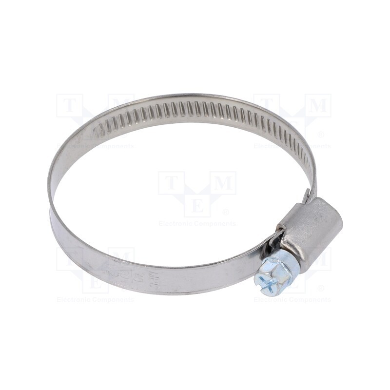 1 pcs x MPC INDUSTRIES - D2040 - Worm gear clamp, W: 9mm, Clamping: 40÷60mm, chrome steel AISI 430