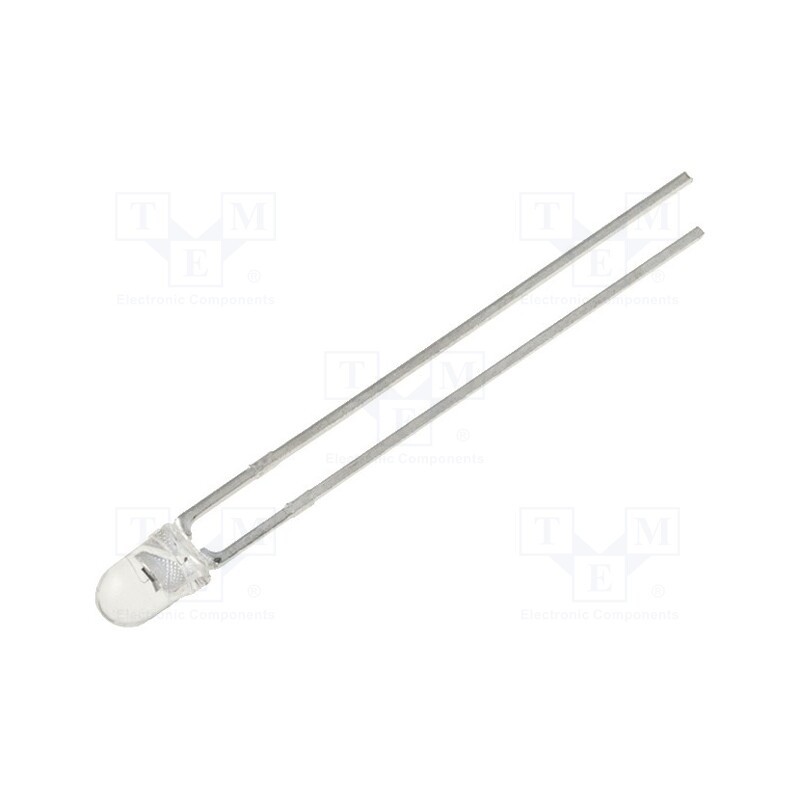 5 pcs x KINGBRIGHT ELECTRONIC - L-93DP3C - Phototransistor, 3mm, λp max: 940nm, 30V, 30°, Lens: transparent