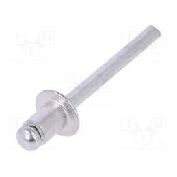 1 pcg x VOREL - 70480 - Rivet, aluminium, Rivet diam: 4.8mm, L.rivet: 6.4mm, 50pcs.