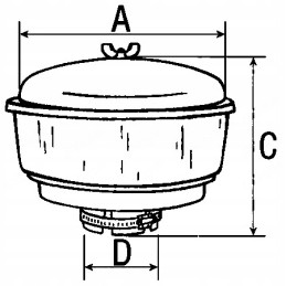 Pre-air filter oe 58 mm ford