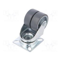 1 pcs x RADER - KPDA-TPA 50S - Transport wheel, Ø: 50mm, W: 34mm, H: 71mm, twin wheels,torsional