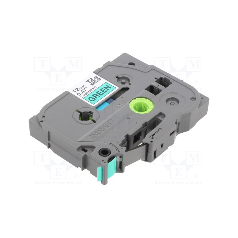 1 pcs x BROTHER - TZE-731 - Tape, 12mm, 8m, green, Character colour: black, laminated,glued