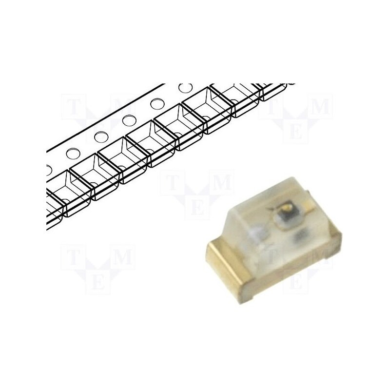 5 pcs x KINGBRIGHT ELECTRONIC - KP-2012EC - LED, SMD, 0805, red, 4÷12mcd, 2x1.25x1.1mm, 120°, 2÷2.5V, 20mA, 105mW