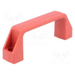 1 pcs x ELESA+GANTER - 37005 - Handle, technopolymer PA, red, H: 38mm, L: 109mm, W: 21mm, F2: 2.5kN
