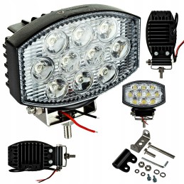 Work lamp 10 LED 30W, oval, 3 handle positions