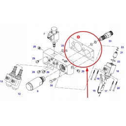 737100600010 hydraulic outlet block seal