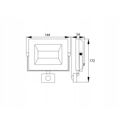Floodlight SMD LED lamp 230v 20w 4000k 1600lm and