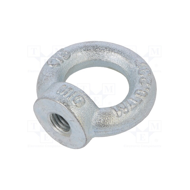 1 pcs x DROMET - NZU10 - Lifting eye nut, eye, M10, steel, Plating: zinc, DIN 582, 25mm