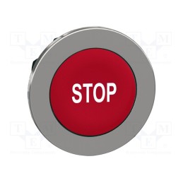 1 pcs x SCHNEIDER ELECTRIC - ZB4FA434 - Switch: push-button, 30mm, Stabl.pos: 1, red, none, IP66, -40÷70°C