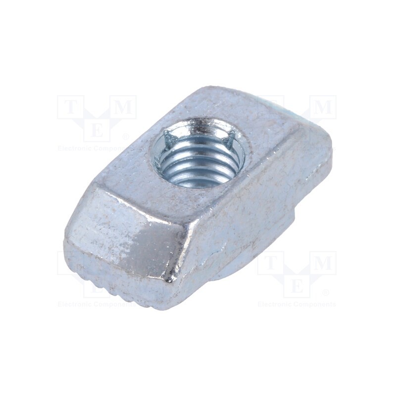 1 pcs x ELESA+GANTER - GN 505-8-M5-MB - Nut, for profiles, Width of the groove: 8mm, steel, zinc, T-slot