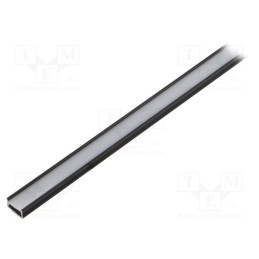 1 pcs x FIX&FASTEN - FIX-SU2-B-1M-SET - Profiles for LED modules, white, white, L: 1m, aluminium, surface