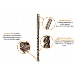 Widia SDS plus concrete drill with 4 blades 12x46
