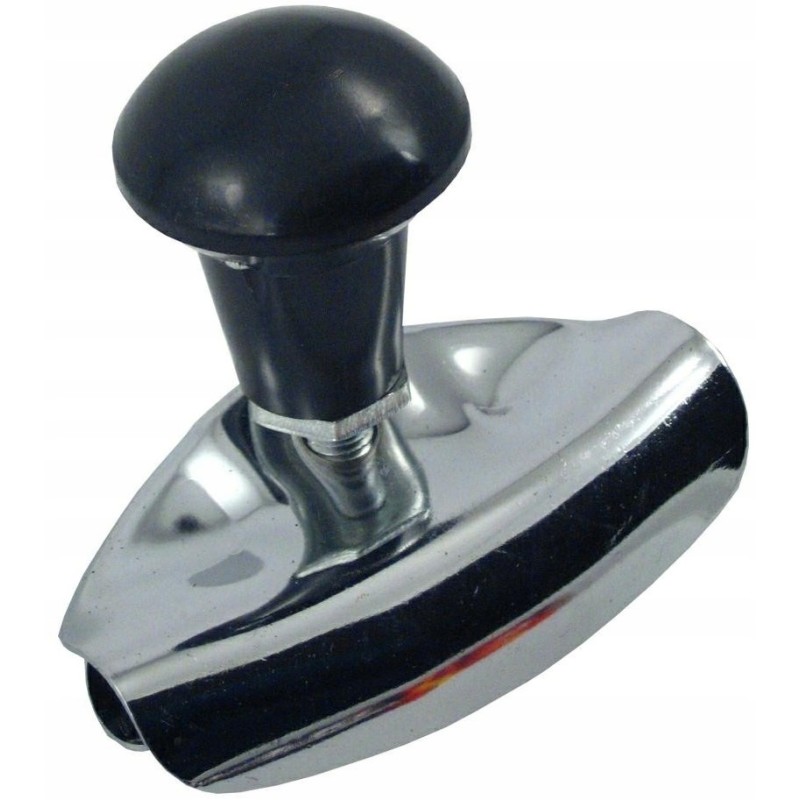 Handlebar ball, straight chrome metal knob