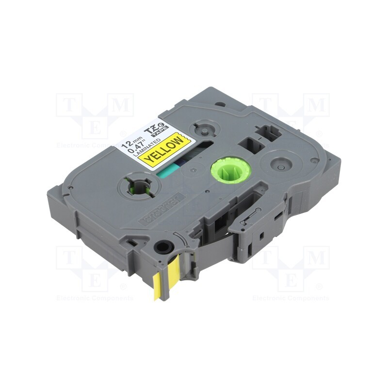 1 pcs x BROTHER - TZE-631 - Tape, 12mm, 8m, yellow, Character colour: black, laminated,glued