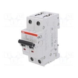 1 pcs x ABB - 2CDS252001R0161 - Circuit breaker, 230/400VAC, Inom: 16A, Poles: 2, Charact: D, 6kA
