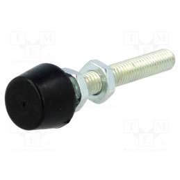 1 pcs x ELESA+GANTER - GN 708.1-M6-55-A-ST - Clamping bolt, Thread: M6, Base dia: 13mm, Kind of tip: flat