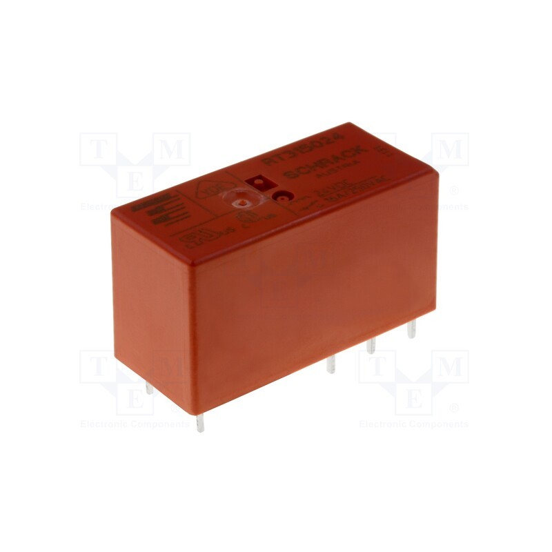 1 pcs x TE Connectivity - 1-1393240-4 - Relay: electromagnetic, SPDT, Ucoil: 24VDC, Icontacts max: 16A