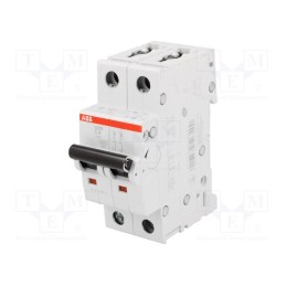 1 pcs x ABB - 2CDS252001R0044 - Circuit breaker, 230/400VAC, Inom: 4A, Poles: 2, Charact: C, 6kA