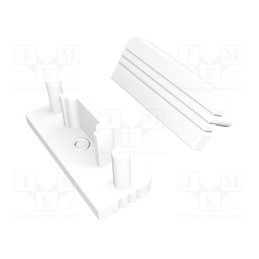 1 pcg x TOPMET - 77280001 - Cap for LED profiles, white, 20pcs, ABS, SURFACE10